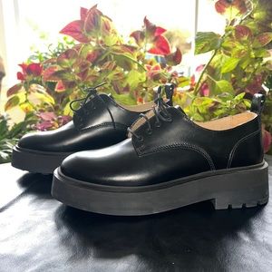 Black & Other Stories Chunky Leather Oxfords